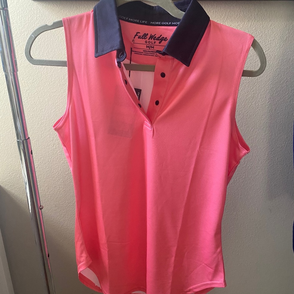 Full Wedge | Golf Polo | Sleeveless Gol Polo | Women’s Shirt | Size M